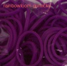 RAINBOW LOOM gumičky FIALOVÉ tmavé