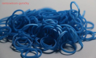 RAINBOW LOOM gumičky MODRÉ oceánové