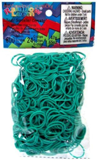 RAINBOW LOOM gumičky ZELENOMODRÉ